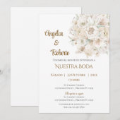 Boho spanische Hochzeitseinladung Einladung (Vorne/Hinten)
