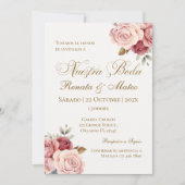 Boho spanische Hochzeitseinladung Einladung (Vorderseite)
