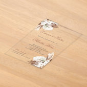 Boho Spanish Wedding Akryllische Einladung (Ablage )