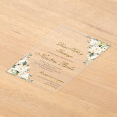 Boho Spanish Wedding Akryllische Einladung (Ablage )