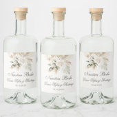 Boho Spanish Wedding Alkoholflaschenetikett (Flaschen)