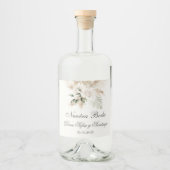 Boho Spanish Wedding Alkoholflaschenetikett (Vorderseite)