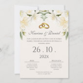 Boho Spanish Wedding Invitation Einladung (Vorderseite)