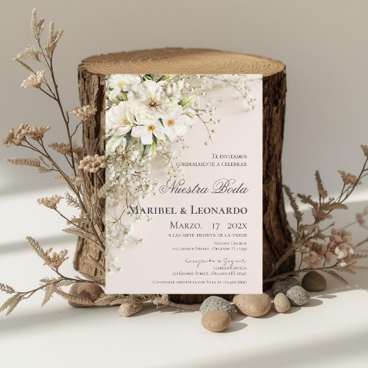 Boho Spanish Wedding Invitation Einladung