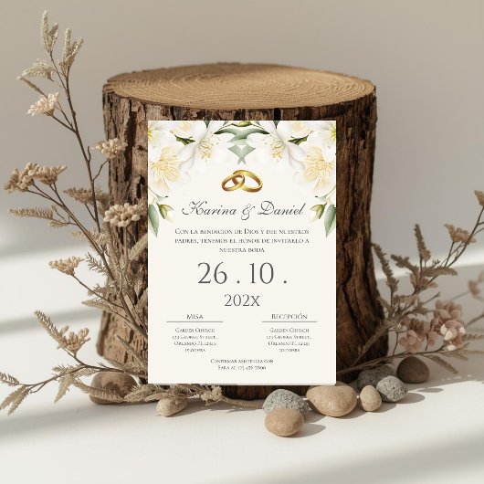 Boho Spanish Wedding Invitation Einladung