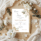 Boho Spanish Wedding Invitation Einladung