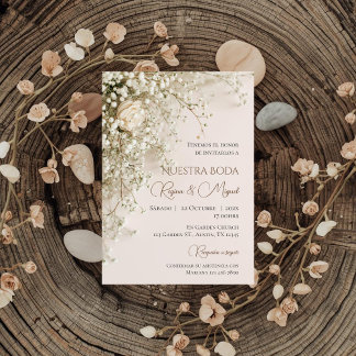 Boho Spanish Wedding Invitation Einladung