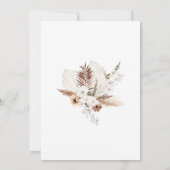 Boho Spanish Wedding Invitation Einladung (Rückseite)