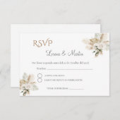 Boho Spanish Wedding RSVP Card Begleitkarte (Vorne/Hinten)