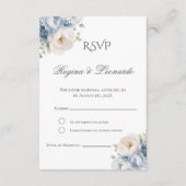 Boho Spanish Wedding RSVP Card Begleitkarte (Vorderseite)