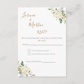 Boho Spanish Wedding RSVP Card Begleitkarte (Vorderseite)