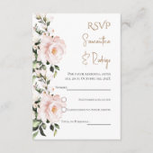 Boho Spanish Wedding RSVP Card Begleitkarte (Vorderseite)