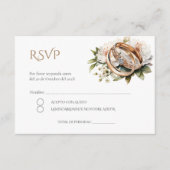 Boho Spanish Wedding RSVP Card Begleitkarte (Vorderseite)