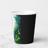 Boho Sparkling Woodland Birthday Pappbecher (Links)