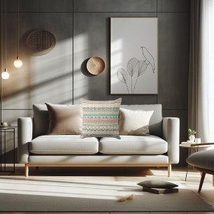 Boho-Spaß-Muster Kissen