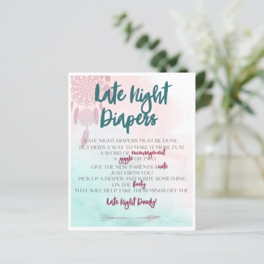 Boho Spate Night Diapers Activity (Stehend Vorderseite)