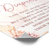 Boho Spate Night Diapers Blush Baby Showküche Poster (Ecke)