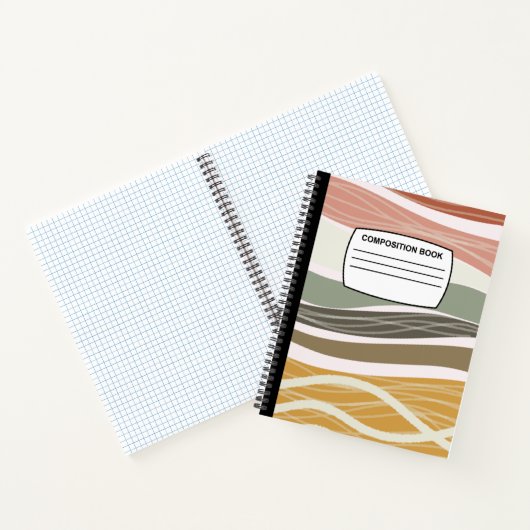 Boho Spiral-Komposition-Notebook Notizblock (Innenseite)