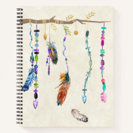 Boho Spiral Notebook Notizblock