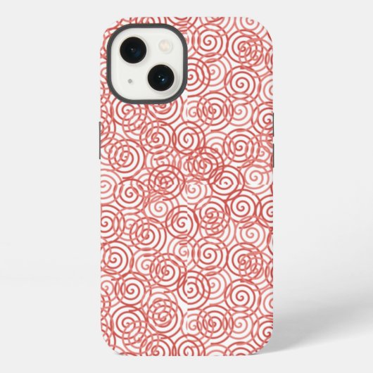 Boho-Spiralen iPhone Hülle (Rückseite)