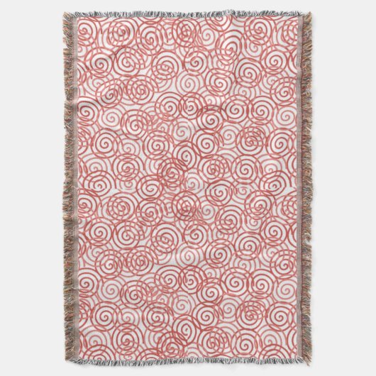 Boho Spirals Decke (Vorderseite Vertikal)