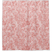 Boho Spirals Duschvorhang (Vorderseite)