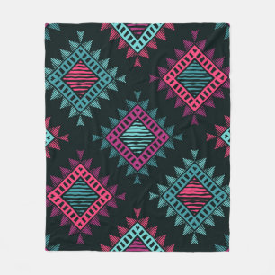 Boho Spirit: Ethnisch-ethnisch-nahtlos im Stamm Fleecedecke