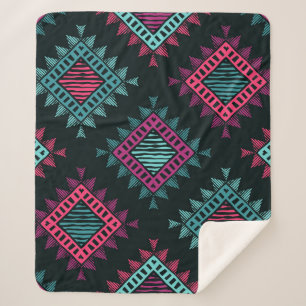 Boho Spirit: Ethnisch-ethnisch-nahtlos im Stamm Sherpadecke