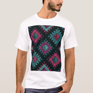 Boho Spirit: Ethnisch-ethnisch-nahtlos im Stamm T-Shirt