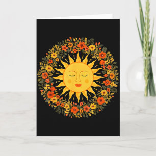 Boho Spirituelle Sonne Niedlich Bohemian Himmels H Karte