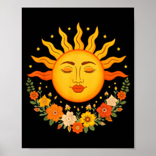 Boho Spirituelle Sonne Süße Bohemian Himmels Hippi Poster