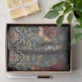 Boho-Spitzen-Blumen-Panel-Decoupage Seidenpapier (Geschenk)