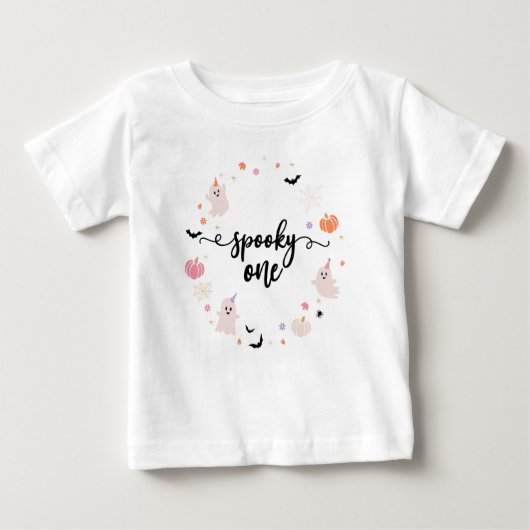 Boho spooky One Halloween Niedlich Ghost Baby T-shirt (Vorderseite)