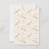 Boho Spring Botanical Corner Wildblume Wedding RS RSVP Karte (Rückseite)