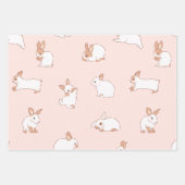 Boho Spring Bunny Botanical Geschenkpapier Set (Vorderseite 3)