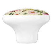 Boho Spring Floral Keramikknauf (Seitenansicht)