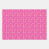 BOHO Spring Flowers Pastell Floral Muster Geschenkpapier Set (Vorderseite 3)