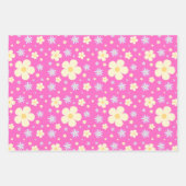 BOHO Spring Flowers Pastell Floral Muster Geschenkpapier Set (Vorderseite)