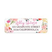 Boho spring rosa Gartenblumengarten Abschluss (Vorne)