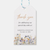 BOHO SPRING SOMMER WILDBLUMEN Vielen Dank Geschenkanhänger (Vorderseite)