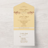 Boho Spring Wedding All In One Einladung (Innen Boden)