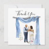 Boho Spring Wedding Danke Cards Einladung (Vorderseite)