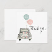 Boho Spring Wedding Danke Cards Einladung (Vorne/Hinten)