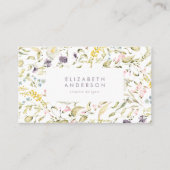 Boho Spring Wild Botanical Florals Empfehlungskarte (Vorderseite)