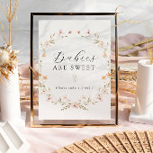 Boho Spring Wildblume Babies sind süße Zeichen Poster