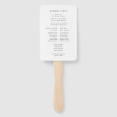 Boho Spring Wildblume | Botanisches Hochzeitsprogr Fächer (Rückseite)