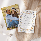 Boho Spring Wildblume | Botanisches Hochzeitssembl Einladung