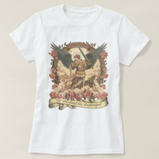 Boho St. Michael Archangel Traditionell katholisch T-Shirt