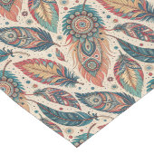 Boho Stamm Ethnic Table Runner Rustic Feathers Großer Tischläufer (Ecke)