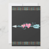 Boho Stamm Gender Reveal Einladung Boy oder Mädche (Rückseite)